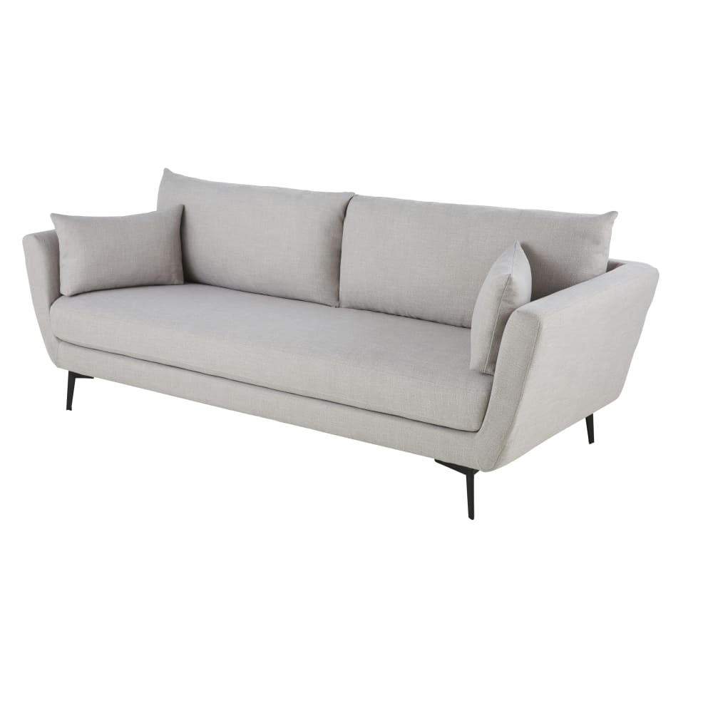 2/3-Sitzer-Sofa, hellgrau - Maisons Du Monde