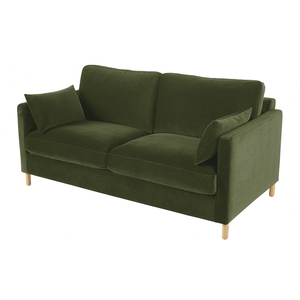 2/3-Sitzer-Sofa mit grünem Samtbezug - Maisons Du Monde