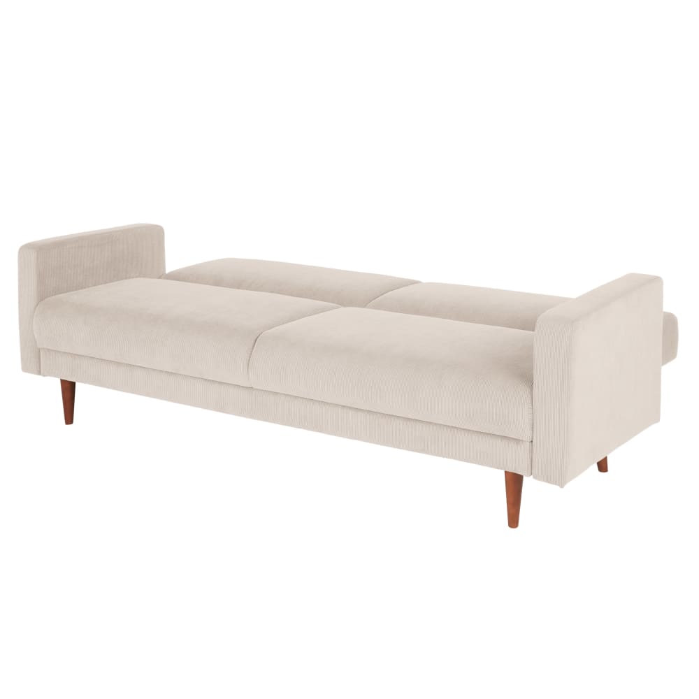 2/3-zits slaapbank in beige corduroy - Maisons Du Monde