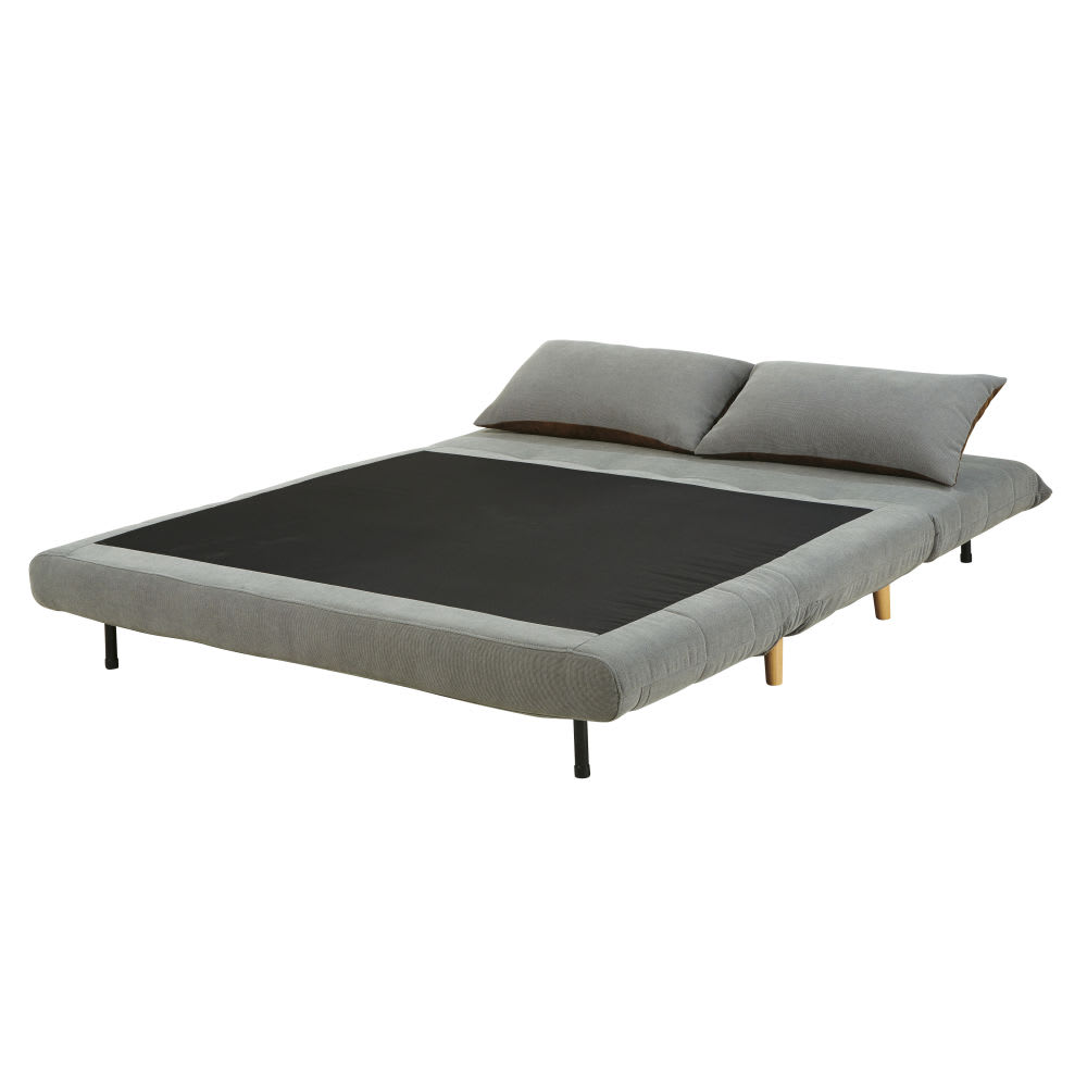 2-Sitzer-Bank Clic-Clac in Hellgrau - Maisons Du Monde