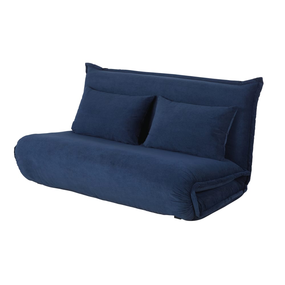 2-Sitzer-Klappsofa, dunkelblau - Maisons Du Monde