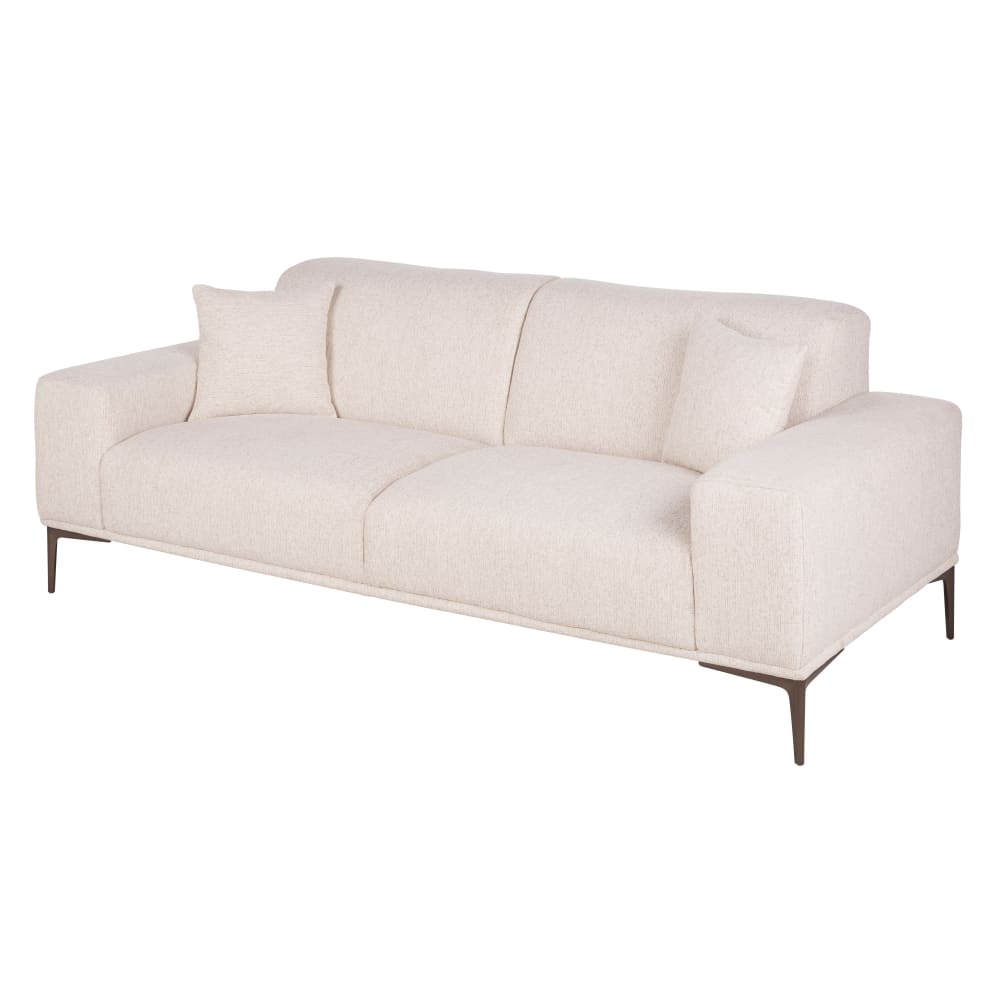 2-Sitzer-Sofa aus Stoff, beige - Maisons Du Monde