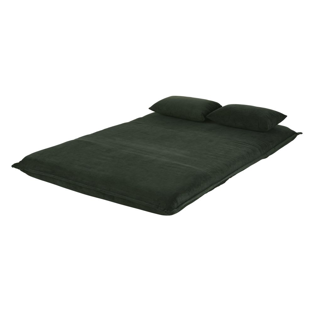 2-Sitzer-Sofa Clic-Clac mit Kordsamtbezug, grün - Maisons Du