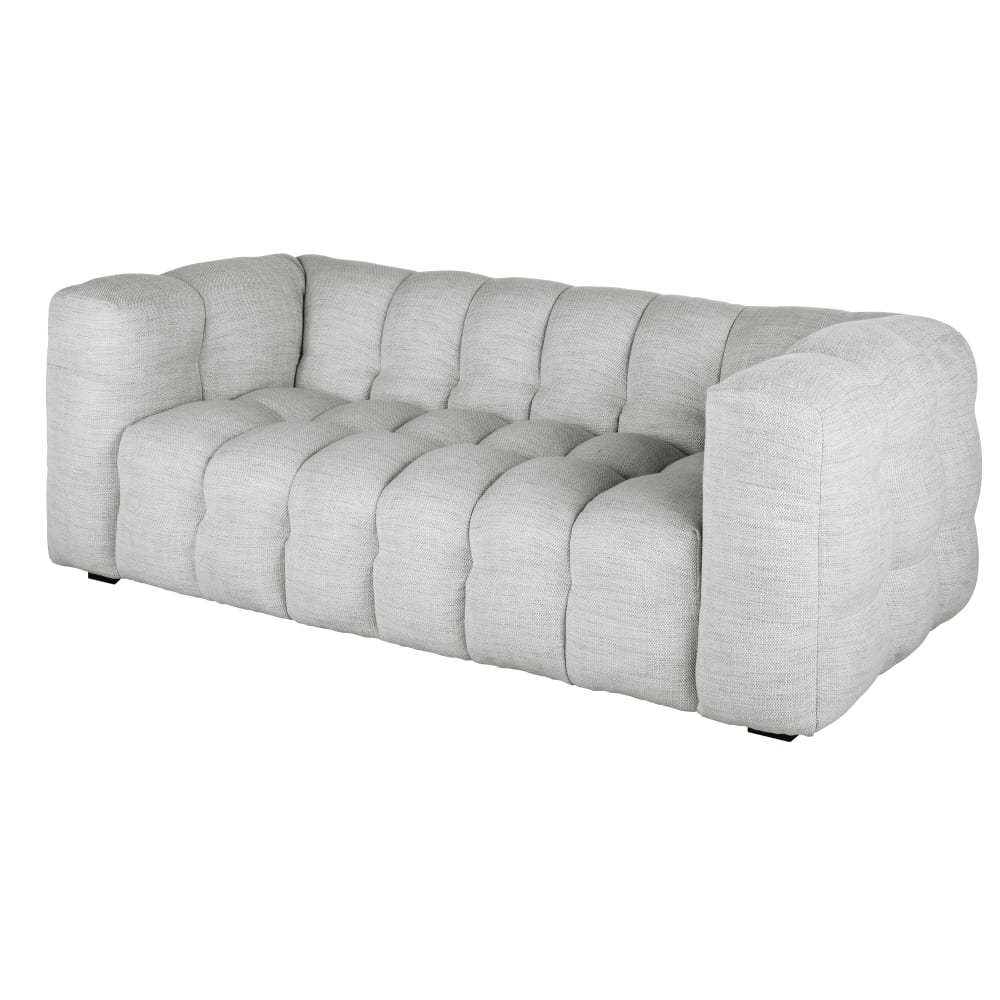 2-Sitzer-Sofa mit Stoffbezug, hellgrau - Maisons Du Monde