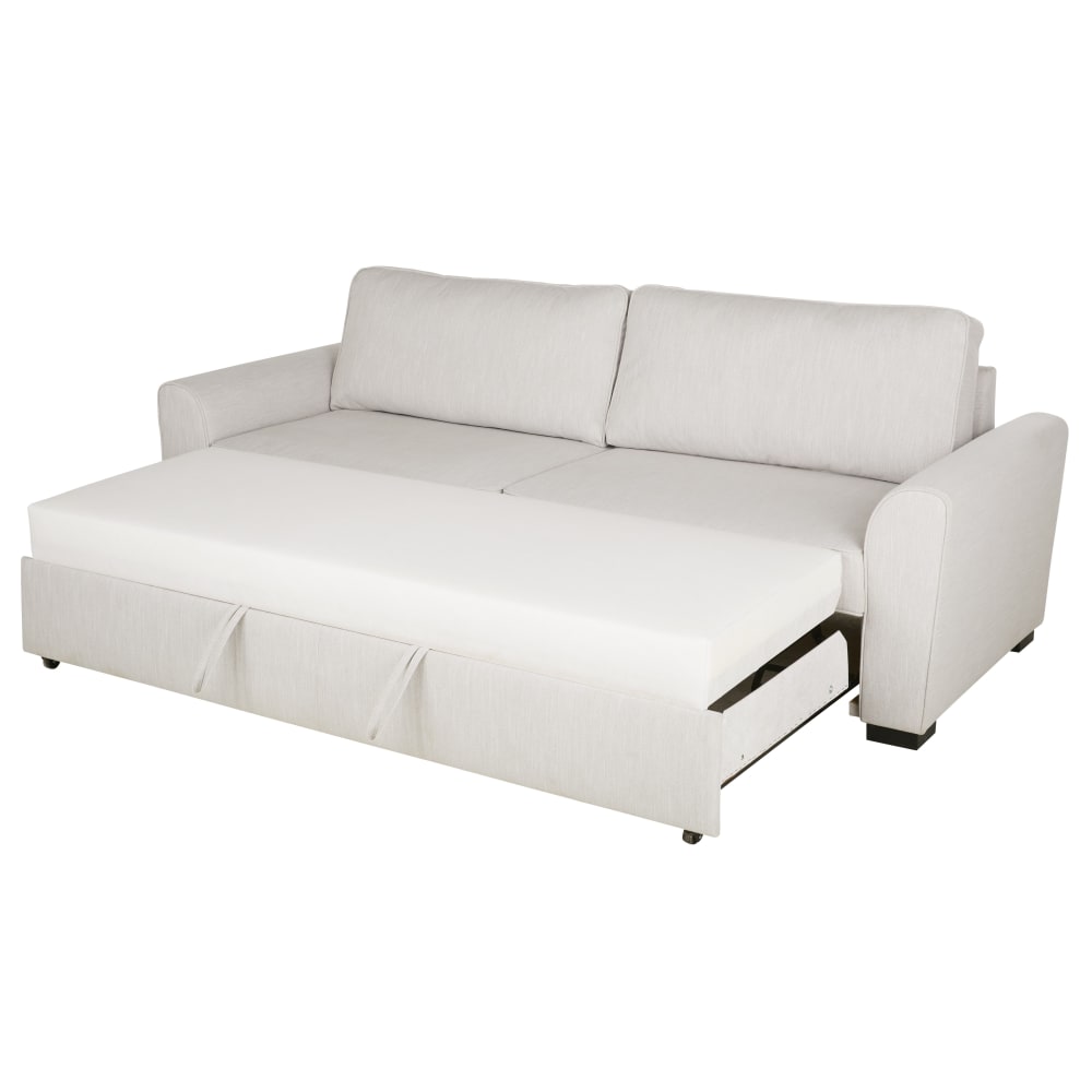 3/4-Sitzer-Schlafsofa aus Stoff, grau - Maisons Du Monde