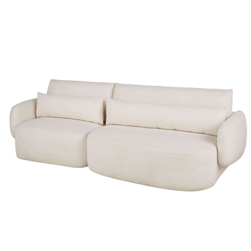 3/4-zitsbank van gerecycleerde beige stof - Maisons Du Monde