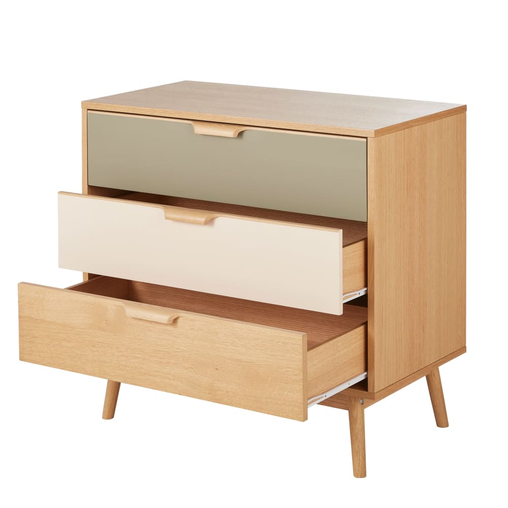 3-laden driekleurige ladekast L91 - Maisons Du Monde