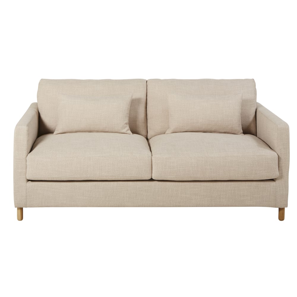3-Sitzer-Sofa, beige - Maisons Du Monde