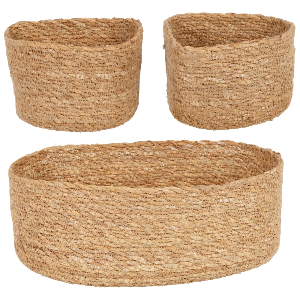 3er Set Aufbewahrungskörbe aus Seegras - Maisons Du Monde