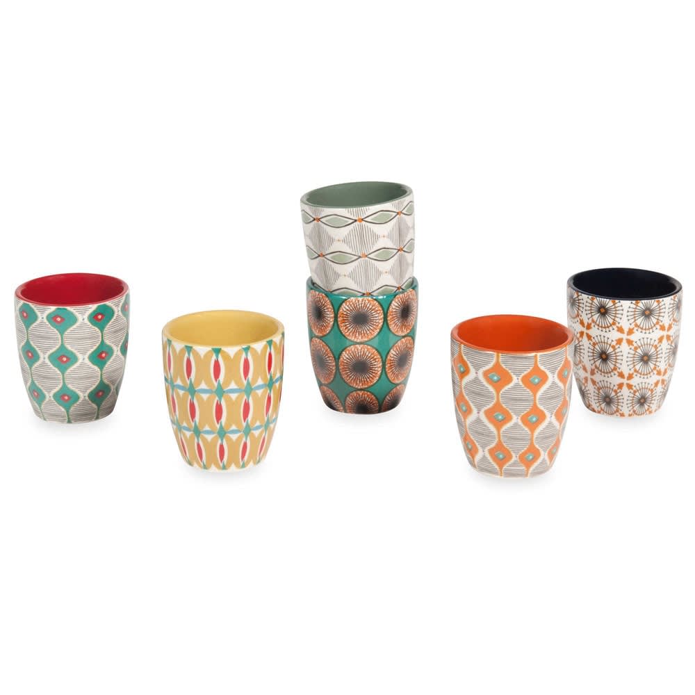 6-er Set Tassen aus bunter Keramik - Maisons Du Monde