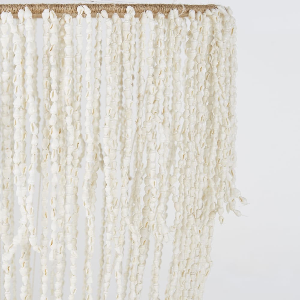 Abat-jour pour suspension en coquillages blanc et beige - Maisons du Monde