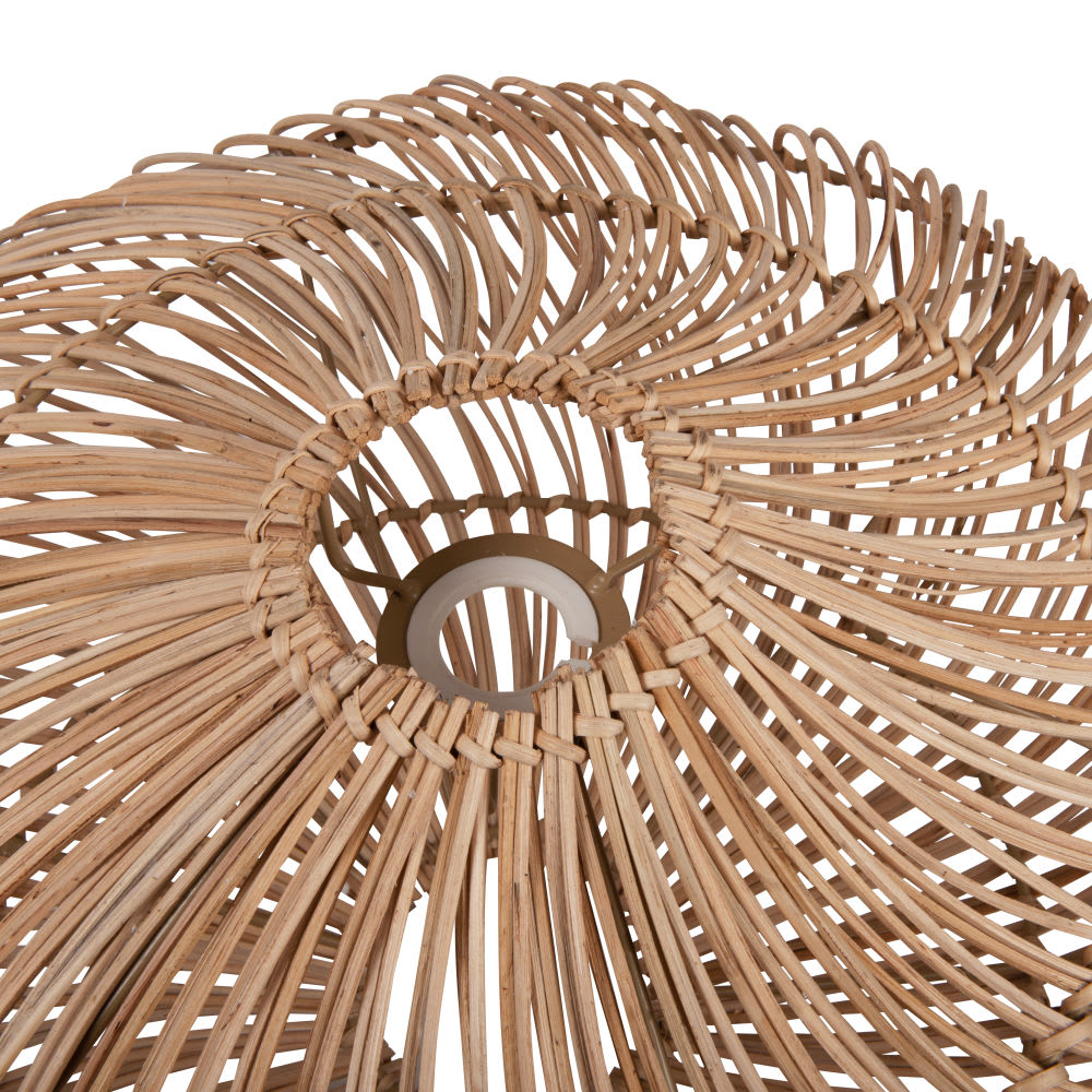 Abat-jour pour suspension en rotin marron et métal - Maisons du Monde