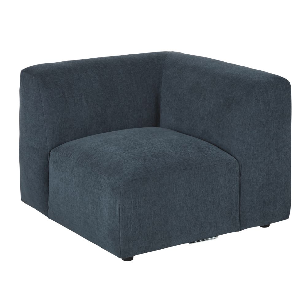 Accoudoir droit pour canapé modulable bleu