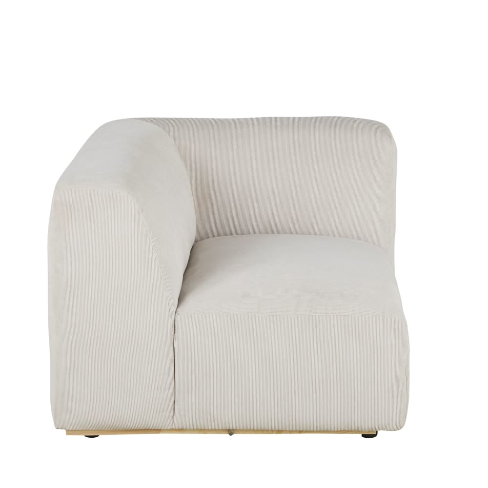 buddy - Canapé velours côtelé Beige - Vue supplémentaire 1
