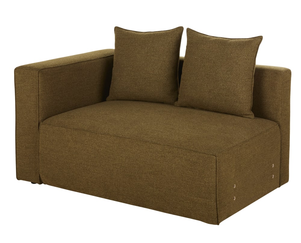 Accoudoir gauche pour canapé modulable vert kaki