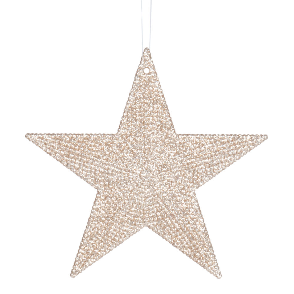 Adorno de Navidad con estrella dorada