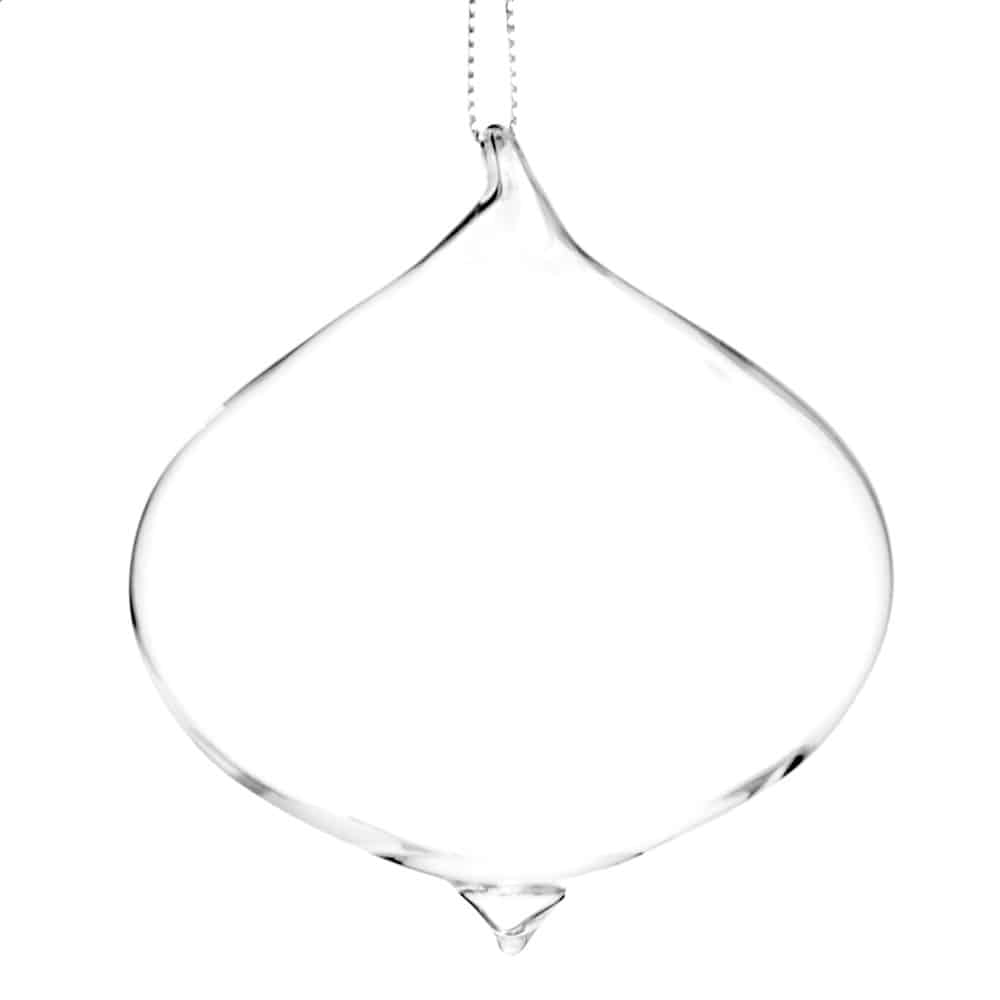 Adorno de Navidad cúpula de cristal irisado