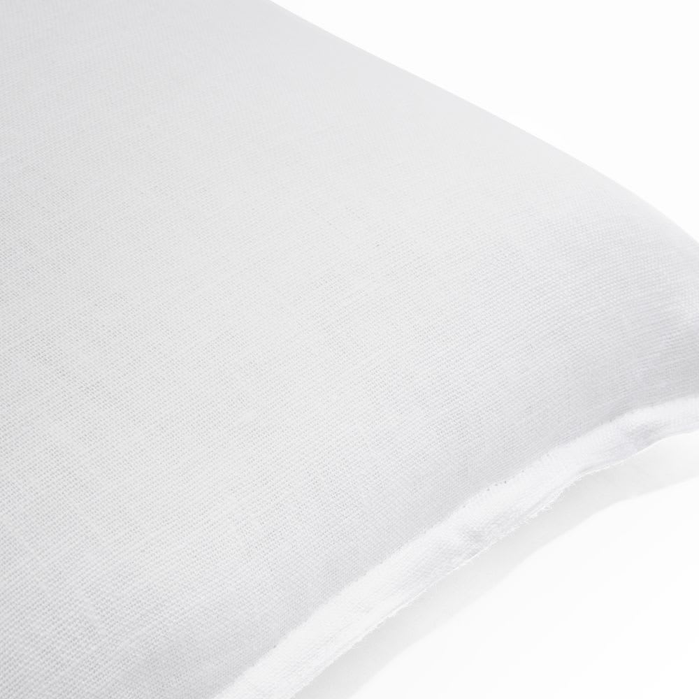 Almofada em linho lavado branco 60x60 - Maisons Du Monde