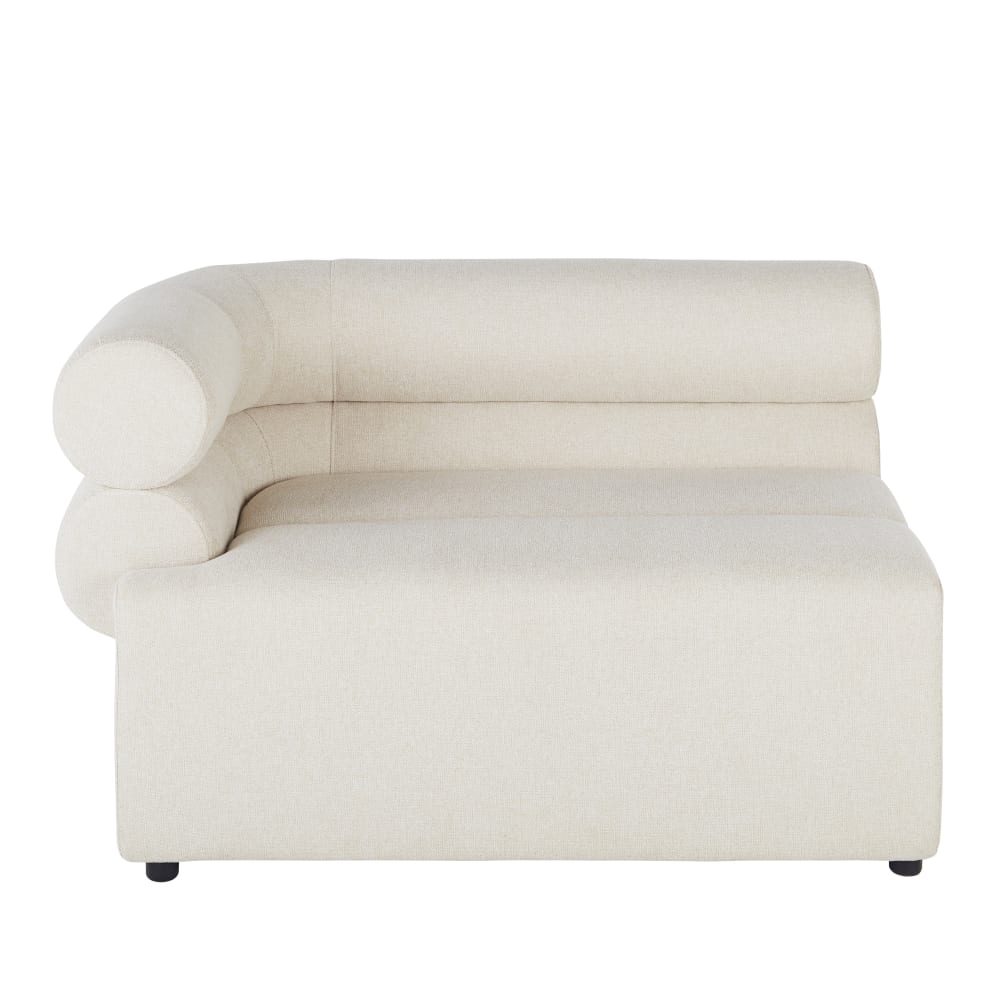 Angle pour canapé modulable professionnel en tissu recyclé beige
