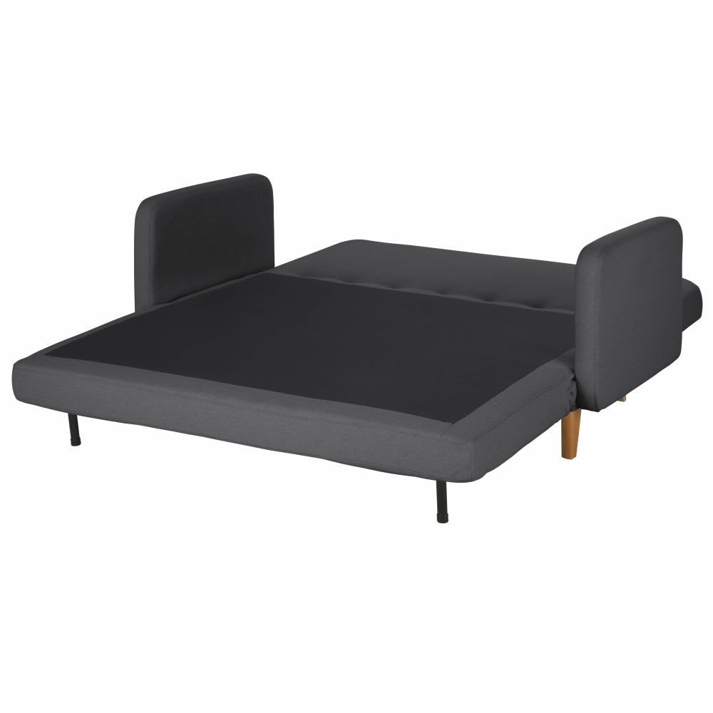 Antracietgrijze slaapbank met 2/3 zitplaatsen - Maisons Du Monde