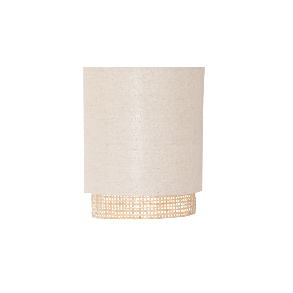 Applique en rotin et polyester recyclé beige