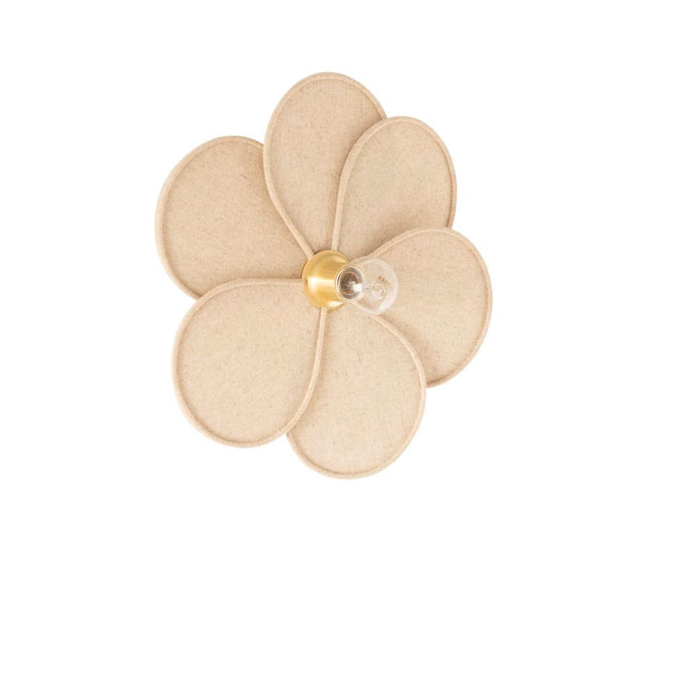 Applique murale fleur tissée
