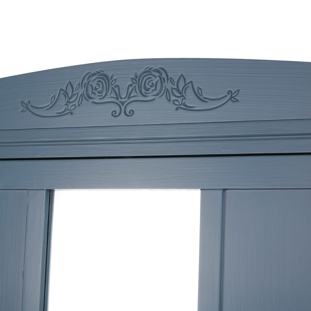 Armoire 1 porte 1 tiroir bleu L92 — vue 3