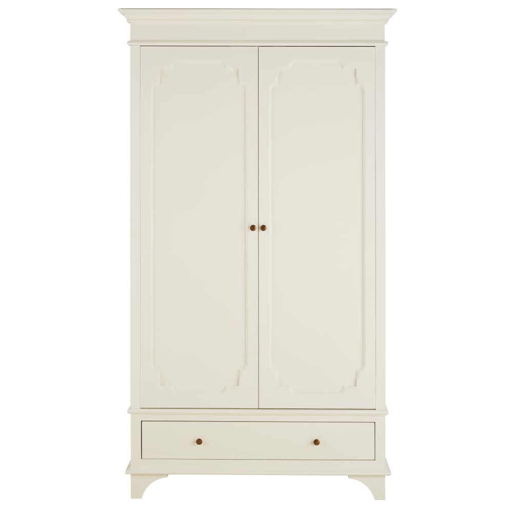 Armoire 2 portes 1 tiroir blanc L104