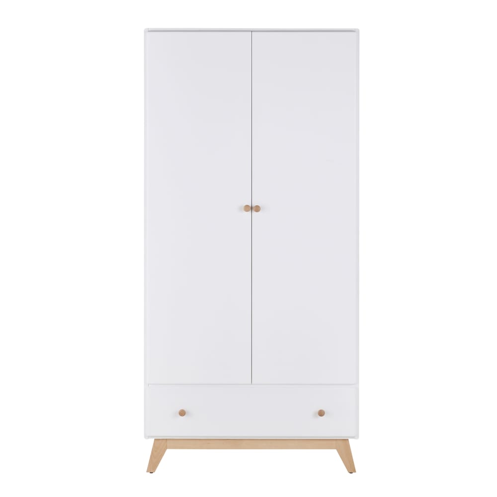 Armoire 2 portes 1 tiroir blanche