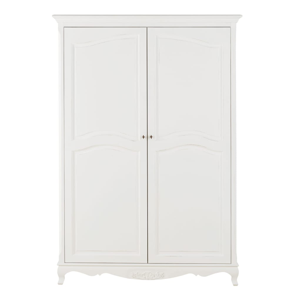 Armoire 2 portes blanche L130