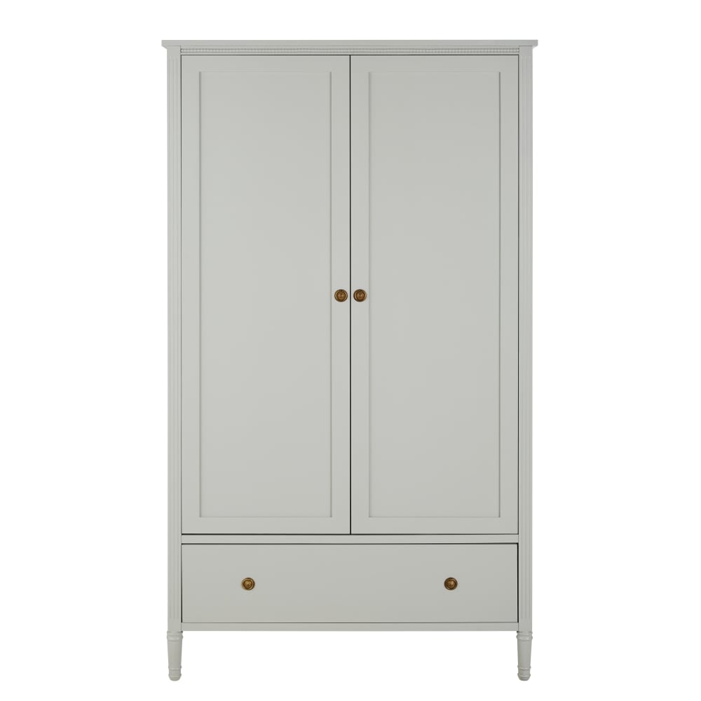 Armoire 2 portes gris clair