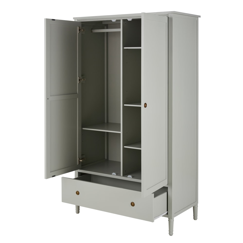 Armoire 2 portes gris clair — vue 3