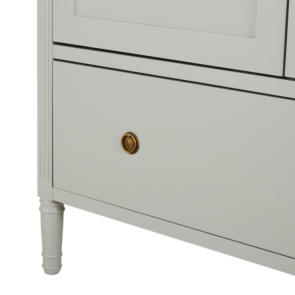 Armoire 2 portes gris clair — vue 4