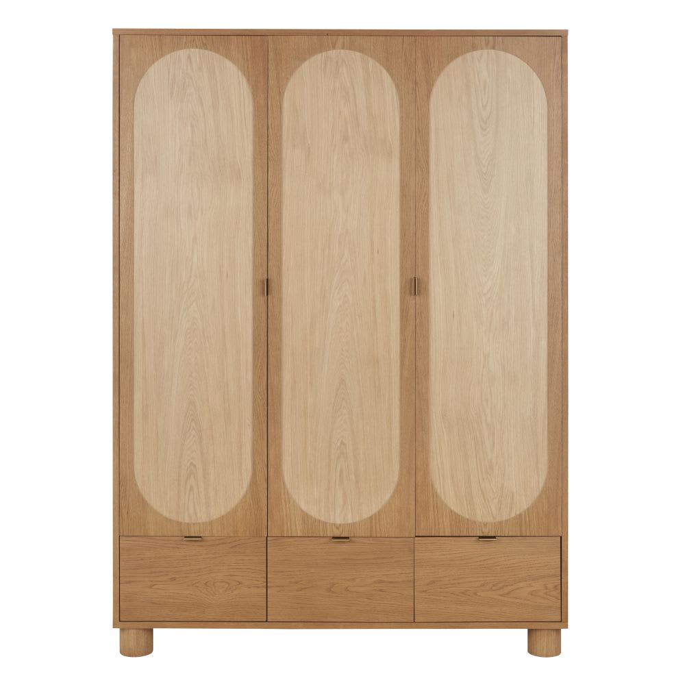 Armoire 3 portes 3 tiroirs L135