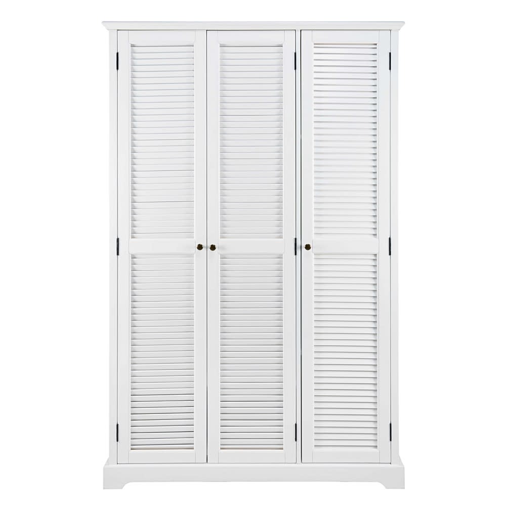 Armoire 3 portes blanc mat L130