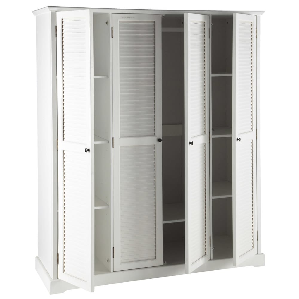Armoire blanc 4 portes L170 - Maisons du Monde