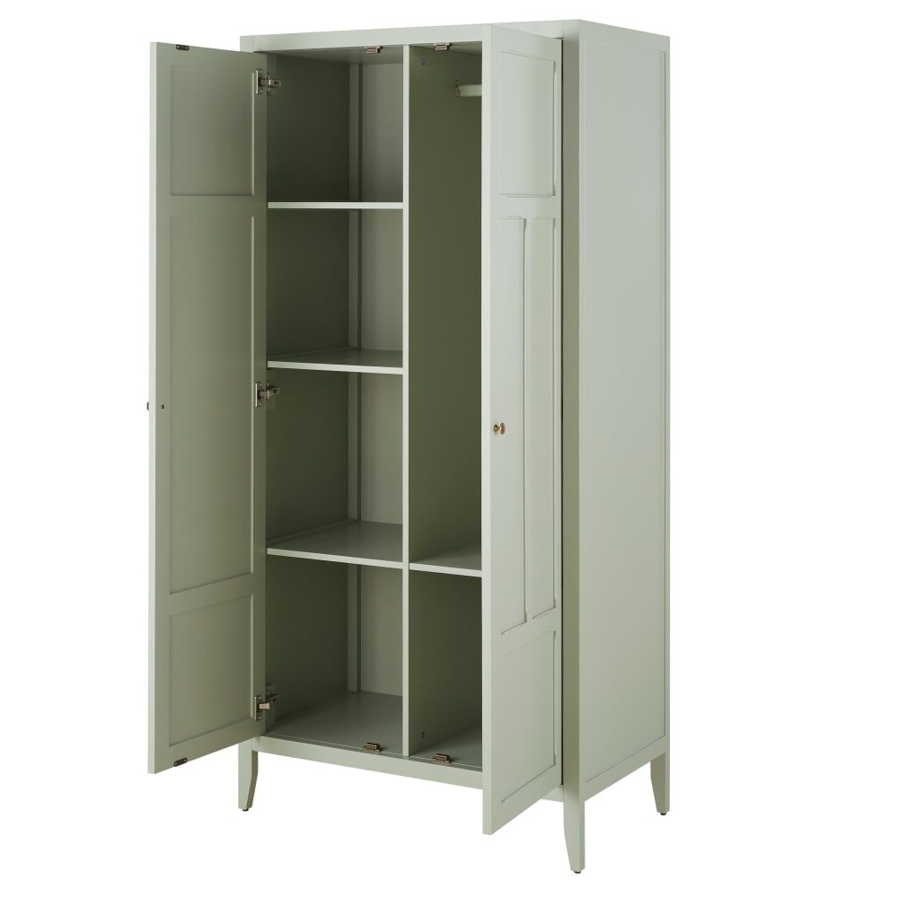 Armoire vert clair, L90 cm — vue 3