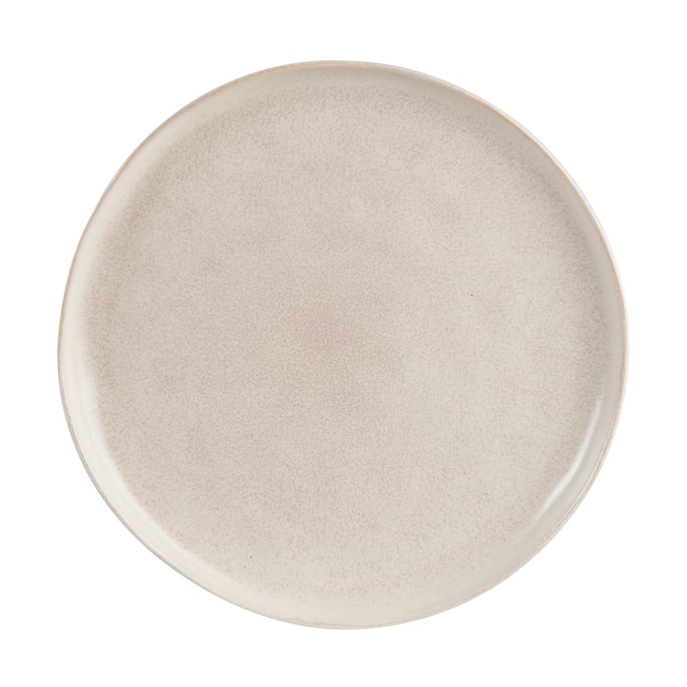 Assiette à dessert en grès beige