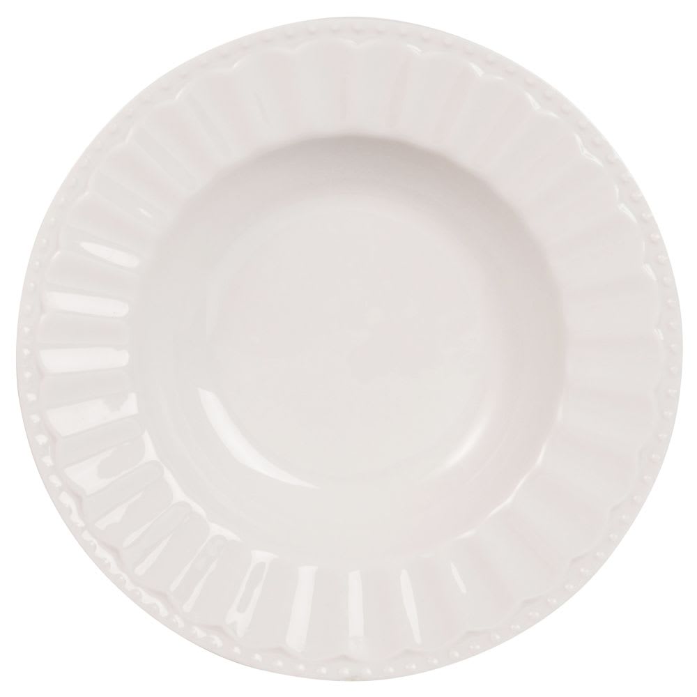 Assiette+creuse+en+porcelaine+blanche