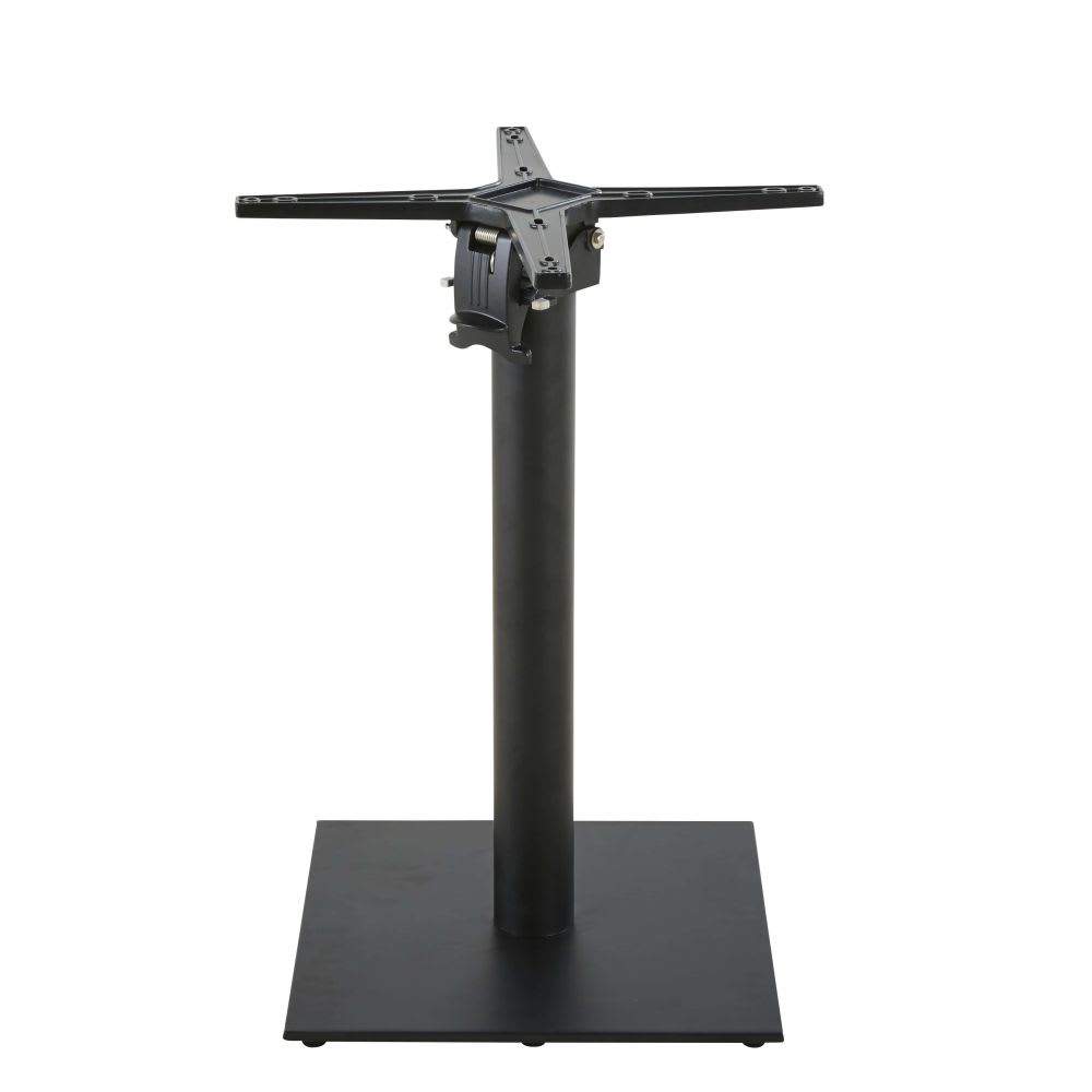 Ausklappbarer Tischfuß aus schwarzem Metall H73