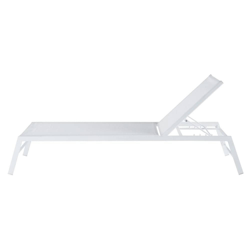Bain de soleil en aluminium blanc