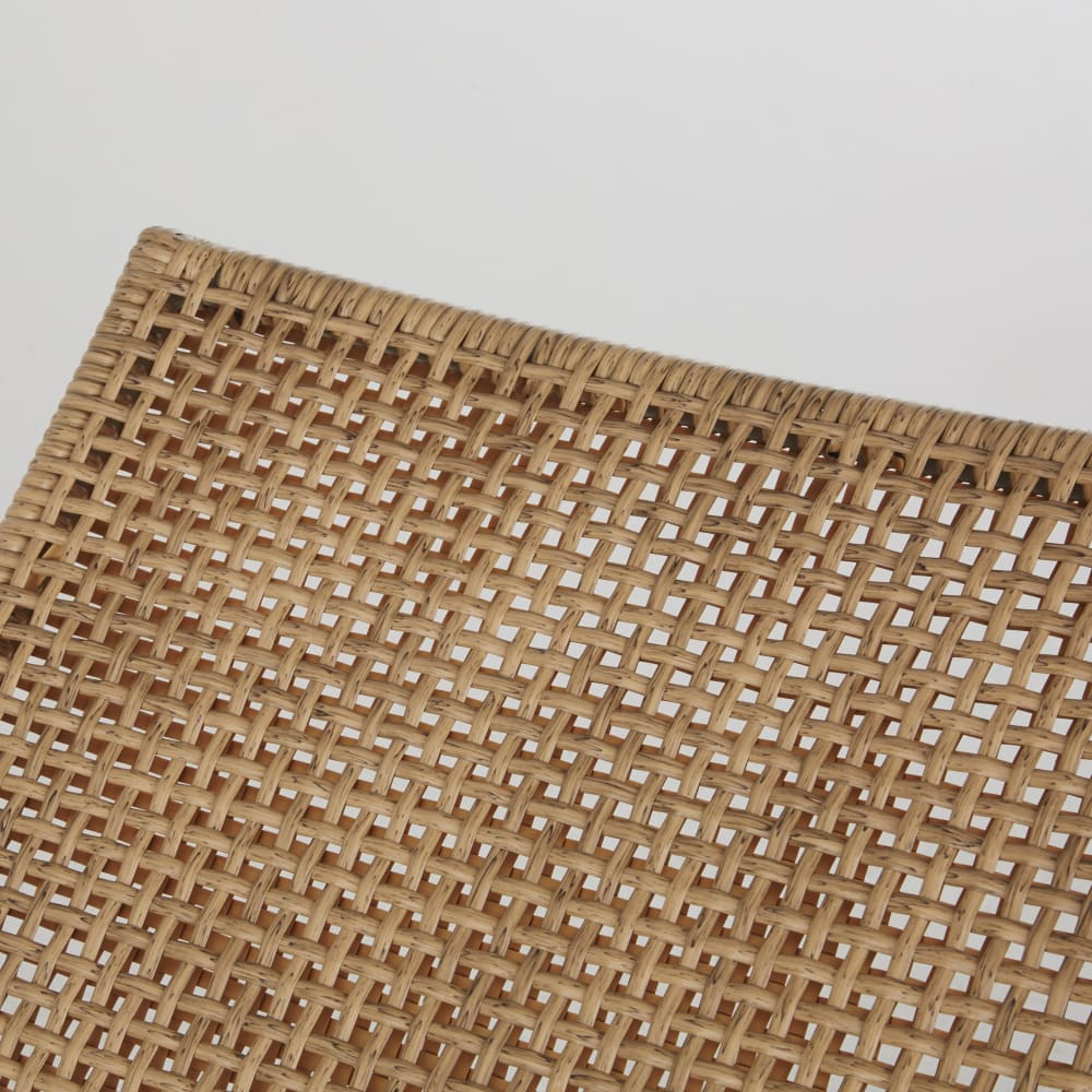 Bain de soleil professionnel en bois d'acacia et résine tressée — vue 4