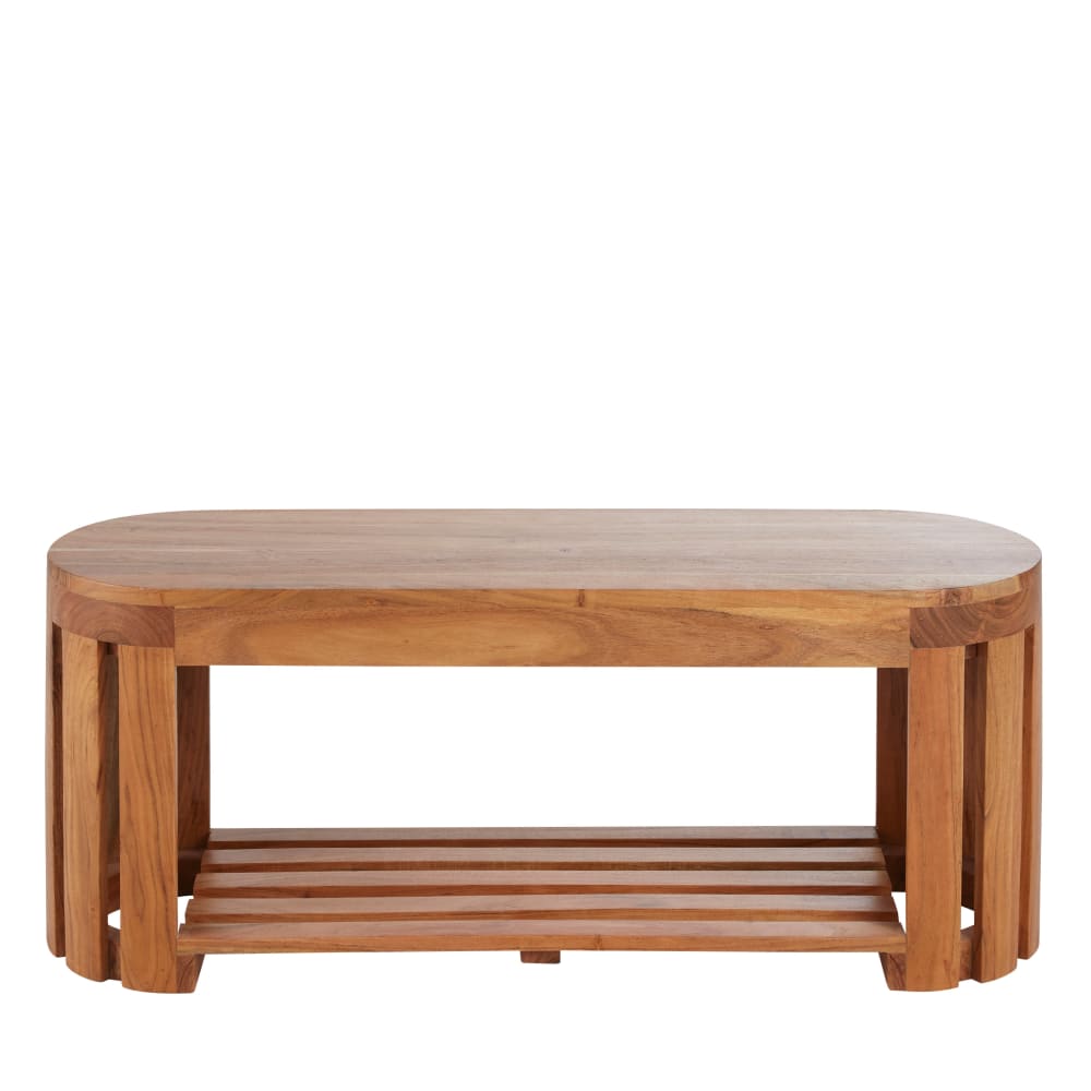 banc en bois d'acacia