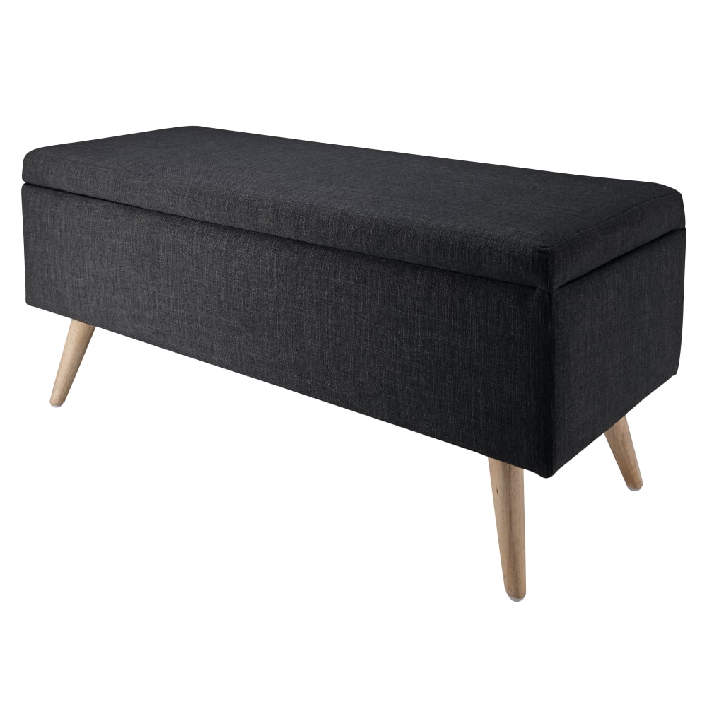 Bank mit Staufach aus anthrazitgrauem - Maisons Du Monde