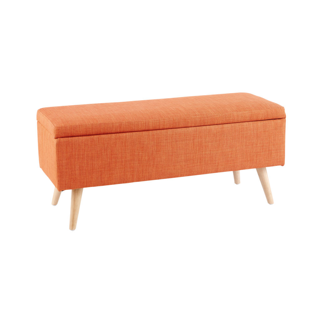 Banquette coffre vintage orange - Maisons du Monde