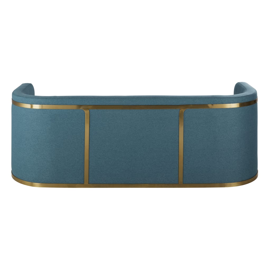Bling - Banquette professionnelle 3 places bleu-vert et dorée - Vue supplémentaire 3