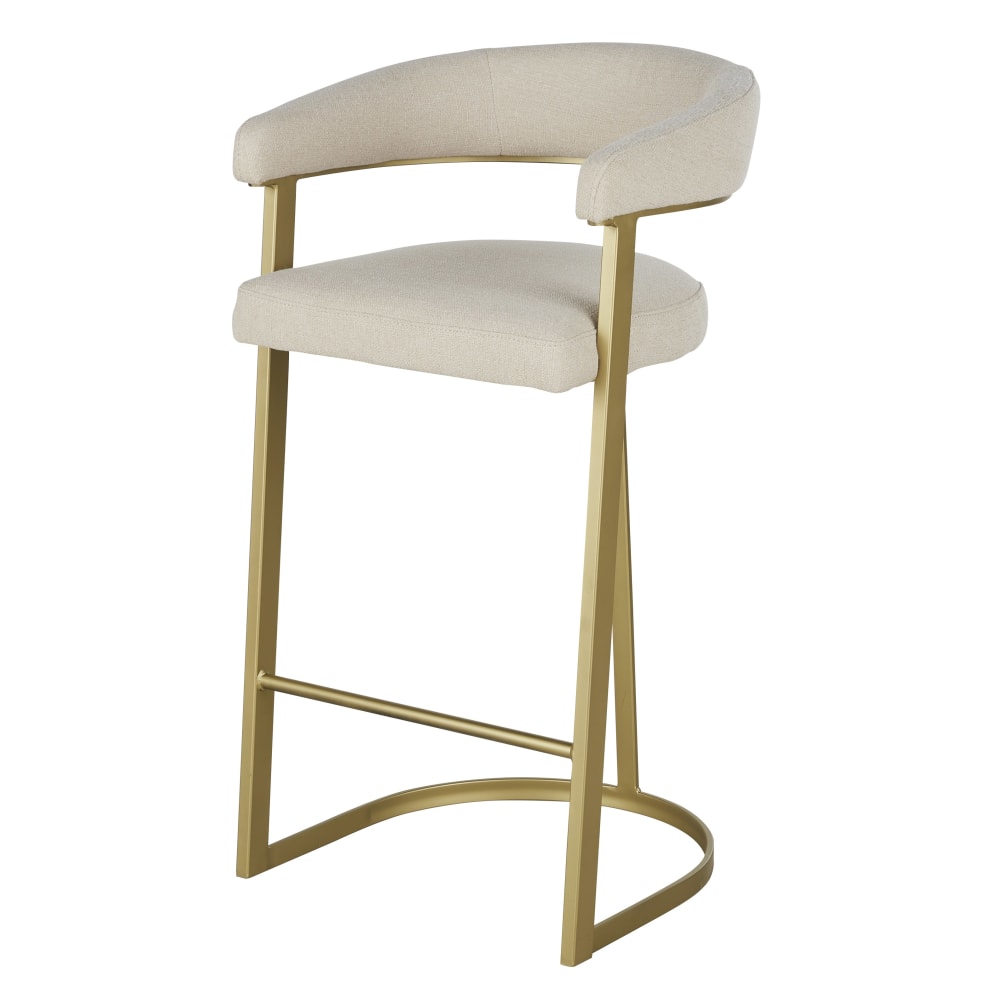 Barstuhl, beige und goldfarben, H76cm - Maisons Du Monde