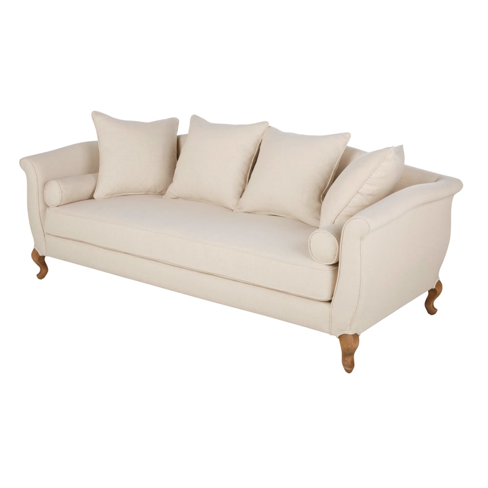 Beige 3-zitsbank - Maisons Du Monde