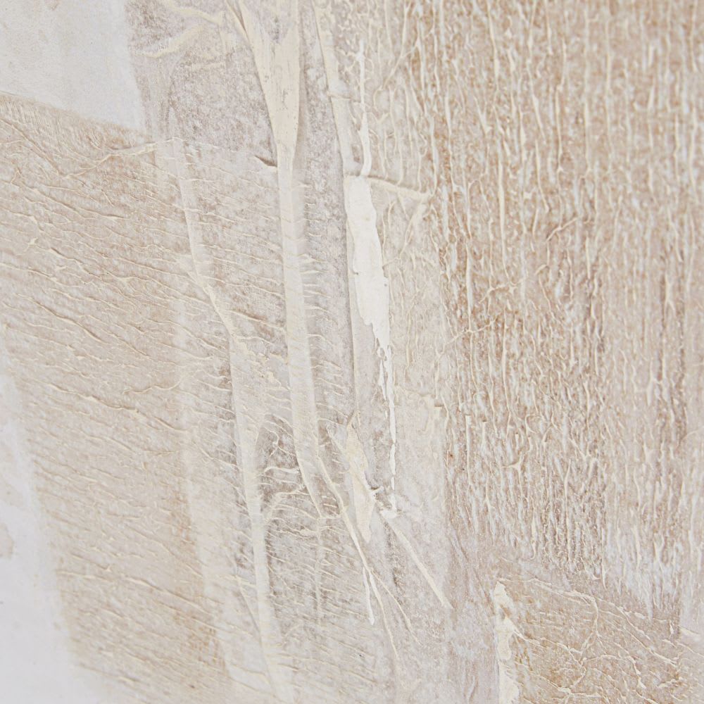 Beige en bruin beschilderd canvas, 150x50 cm - Maisons Du Monde