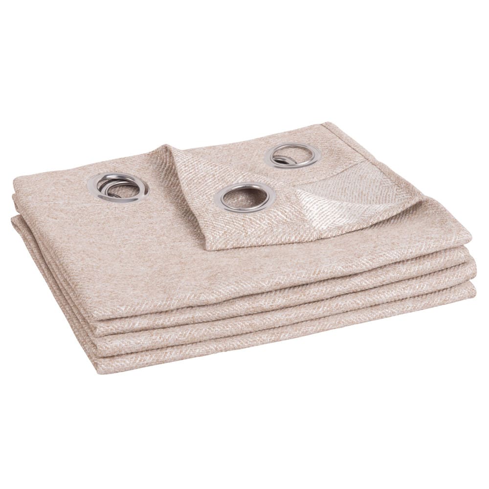 Beige ringgordijn 140x250 - 1 stuk - Maisons Du Monde